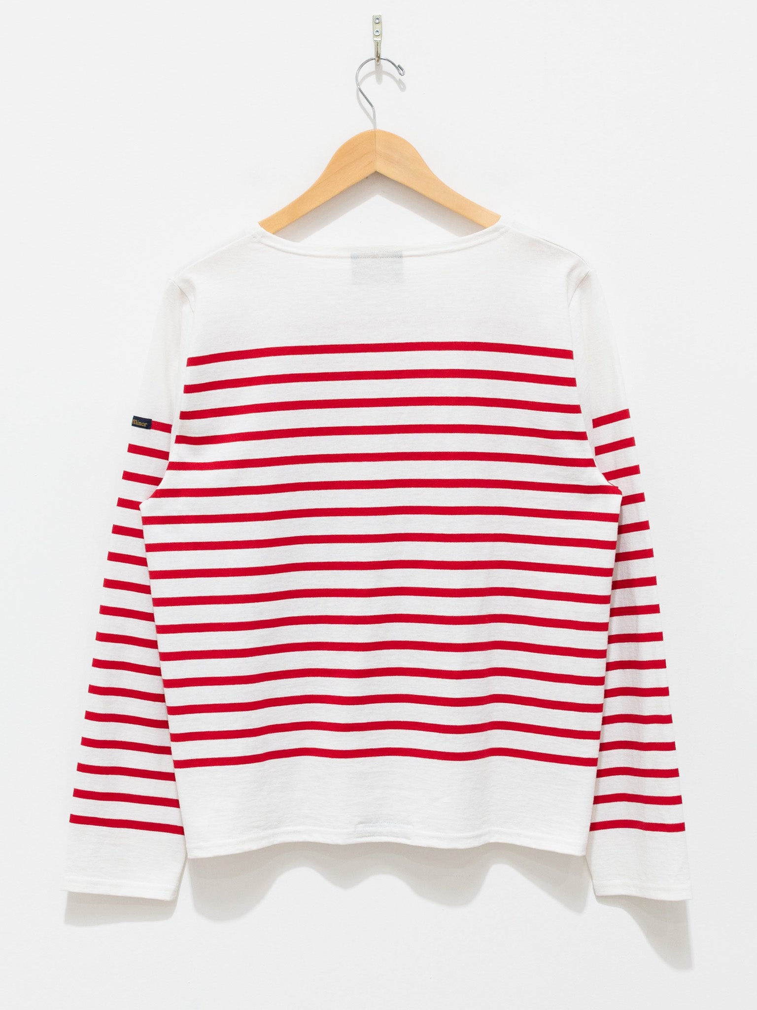 Namu Shop - Veritecoeur Le Minor Border Longsleeve Tee - Red x White