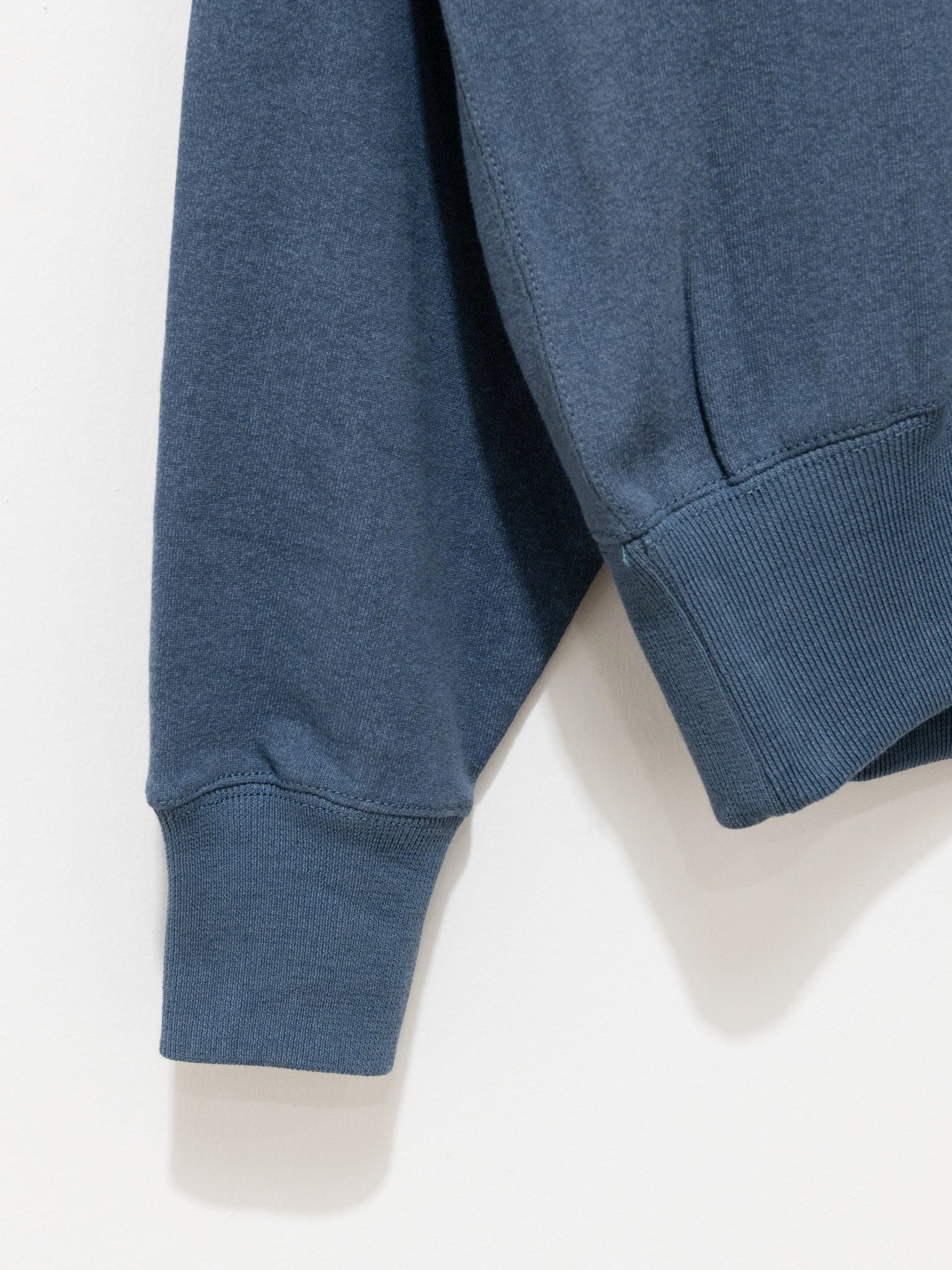 Namu Shop - Unfil Cotton & Paper Terry Sweatshirt - Graphite Blue