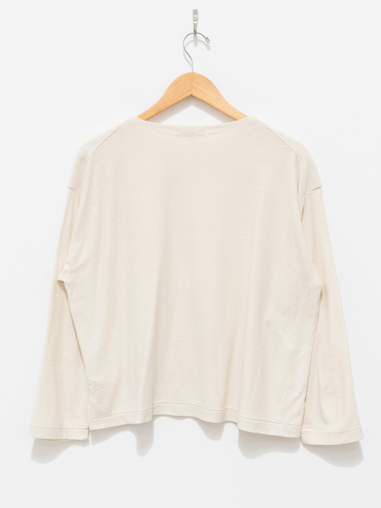 Namu Shop - Unfil Raw Silk Jersey L/S Tee - Natural