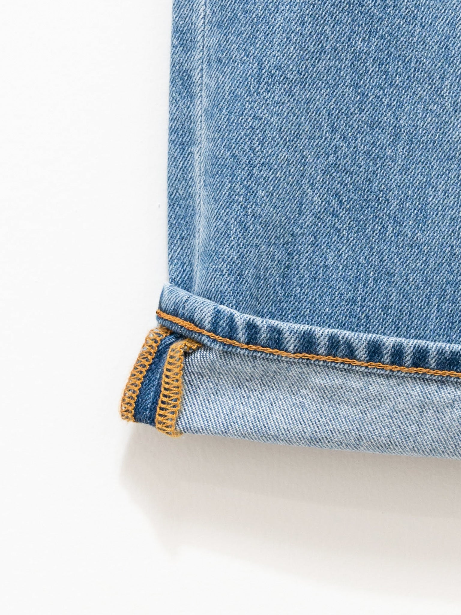 Namu Shop - Document One Wash Denim 5 Pocket Pants - Light Indigo