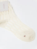 Namu Shop - Babaco Transparent Stripe Socks - Ivory, Lavender