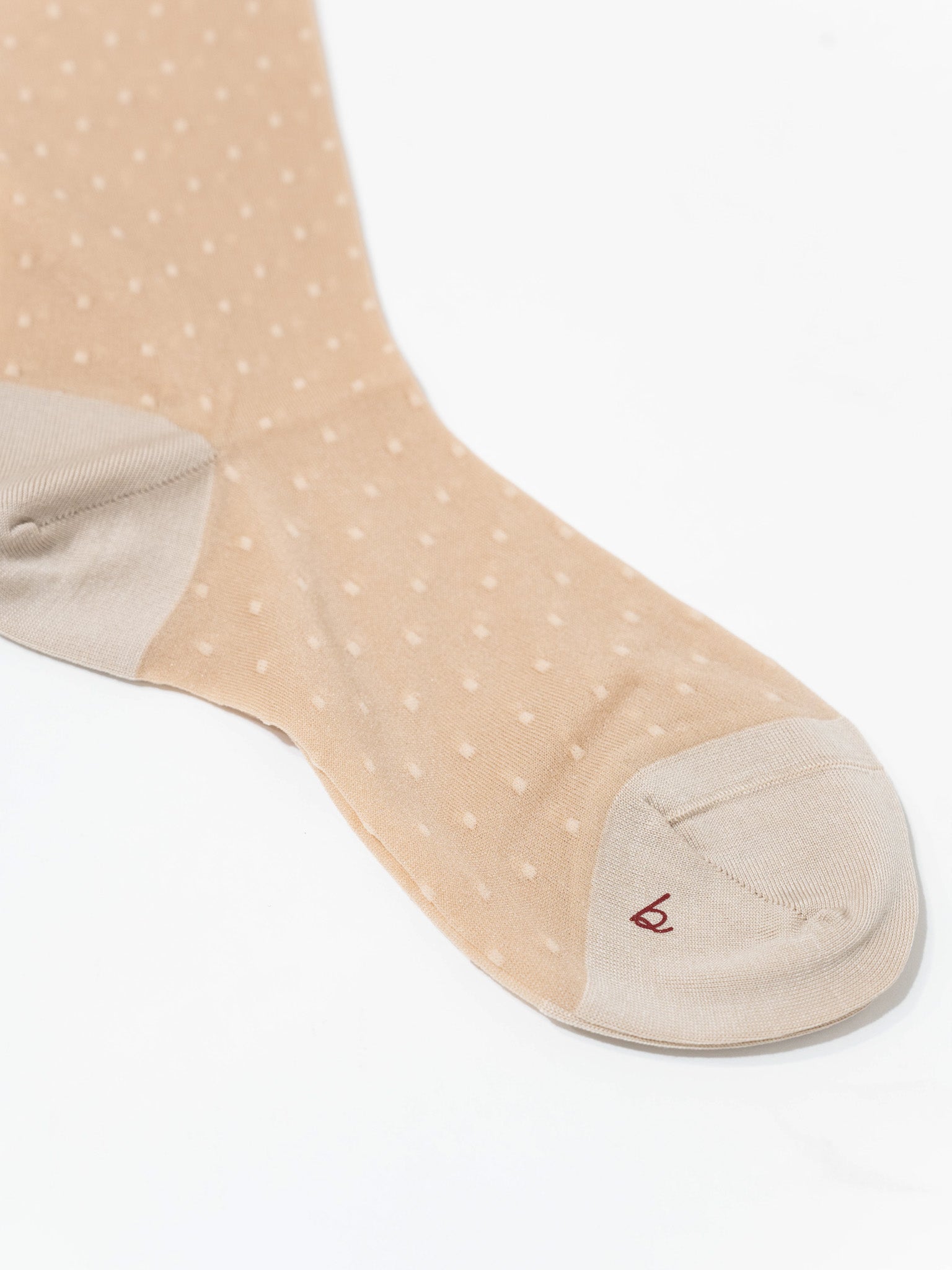 Namu Shop - Babaco Pin Dot Stocking - Beige, Black