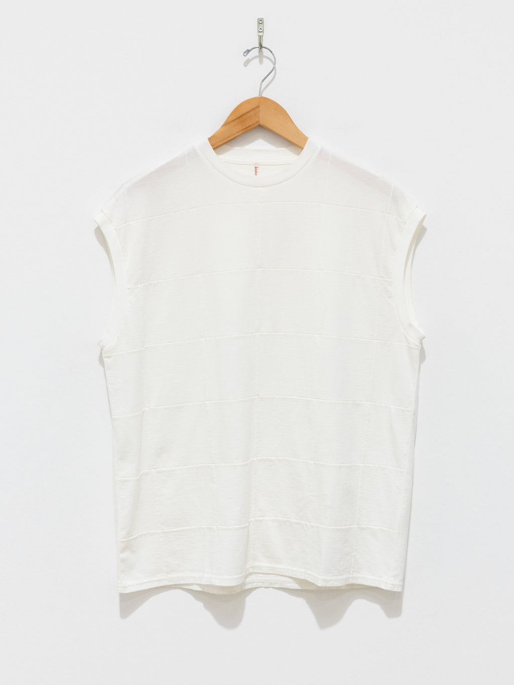 Namu Shop - Babaco Square Patterned Sleeveless Tee - White