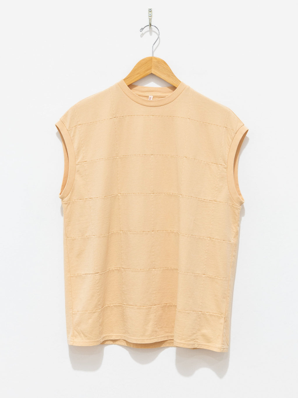 Namu Shop - Babaco Square Patterned Sleeveless Tee - Straw