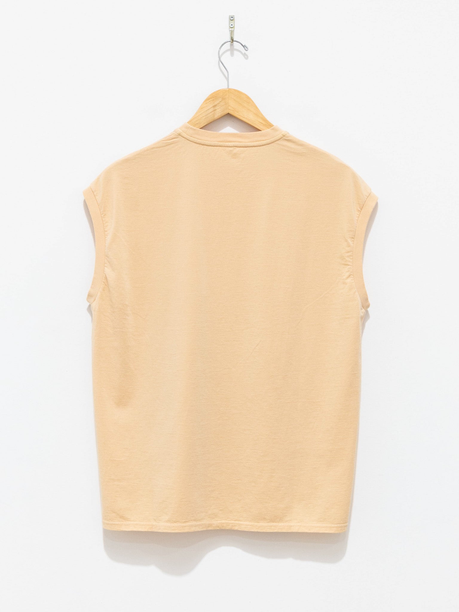 Namu Shop - Babaco Square Patterned Sleeveless Tee - Straw