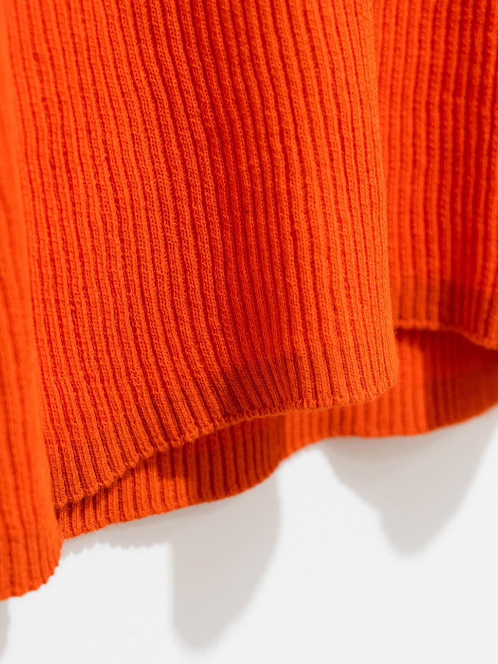 Namu Shop - Studio Nicholson Rakko Fine Crepe Cotton Knit Tank - Mandarin