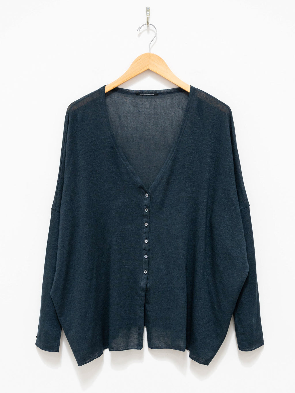 Namu Shop - Album di Famiglia Linen Cardigan - Navy