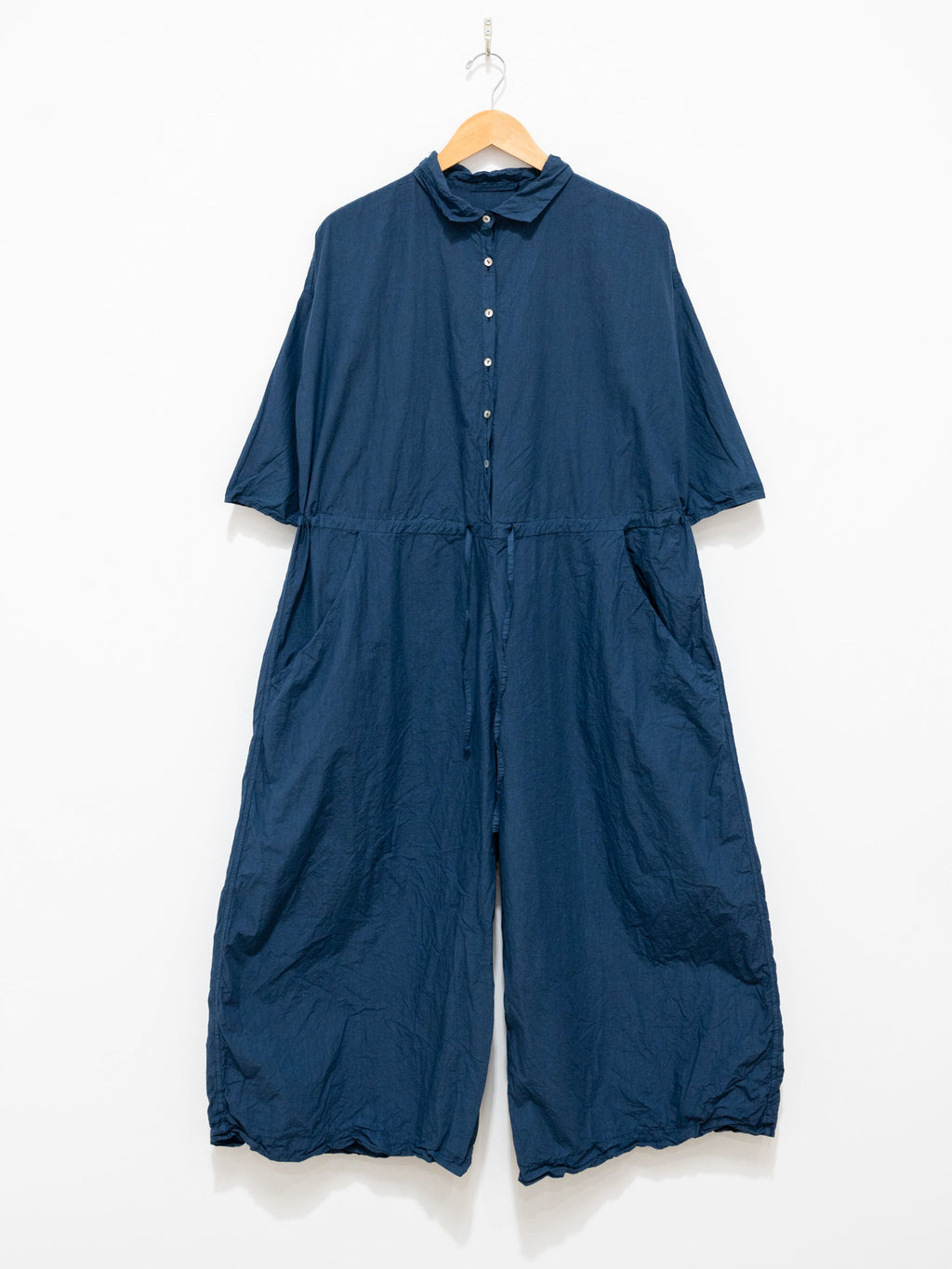 Namu Shop - Album di Famiglia Collar Jumpsuit TC - Navy
