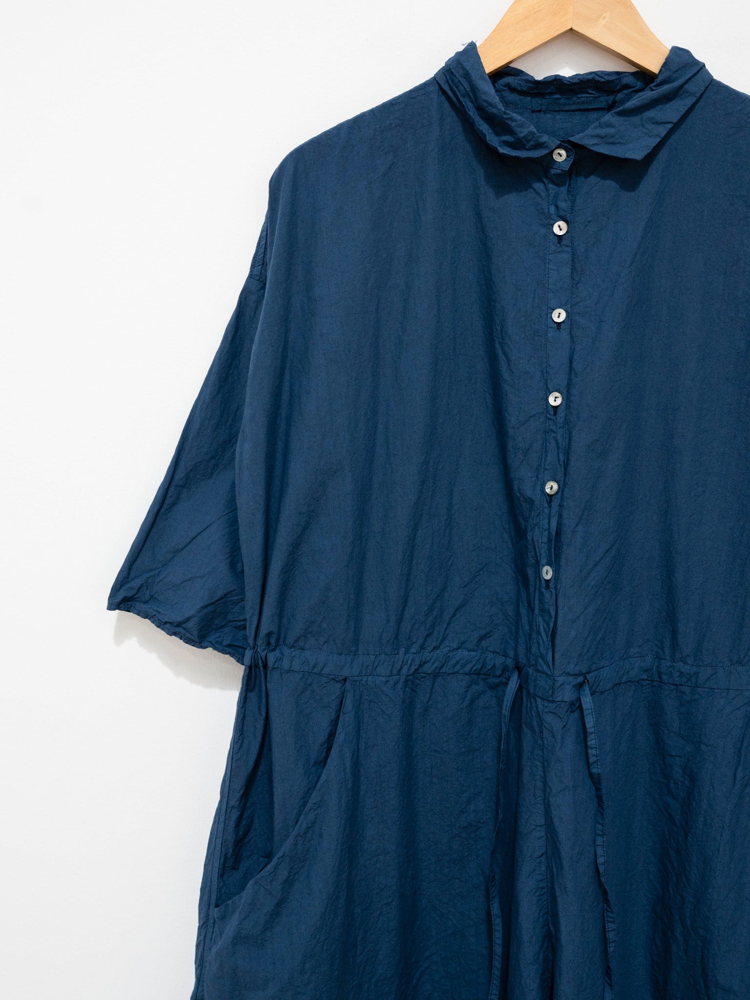 Namu Shop - Album di Famiglia Collar Jumpsuit TC - Navy