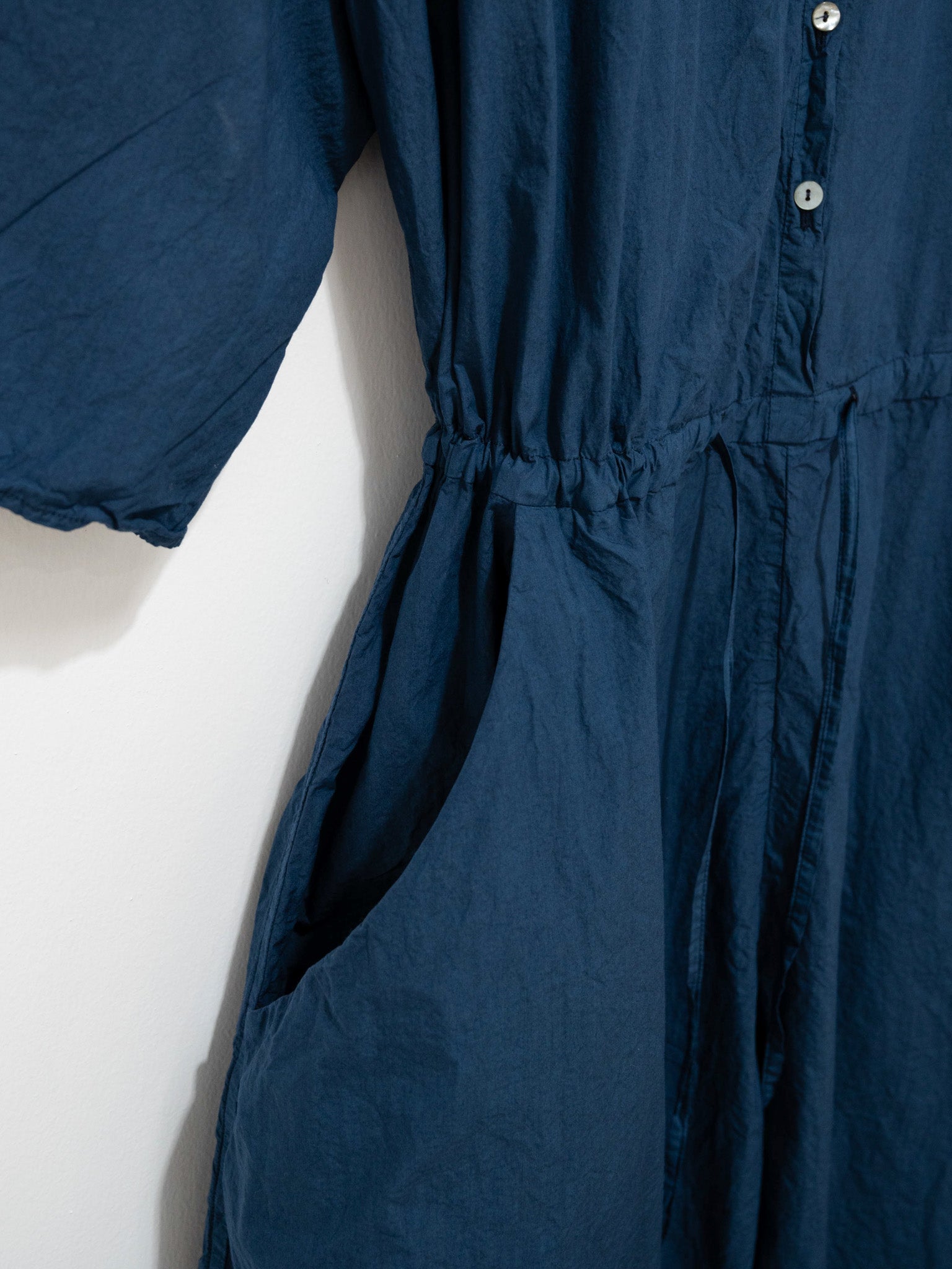 Namu Shop - Album di Famiglia Collar Jumpsuit TC - Navy