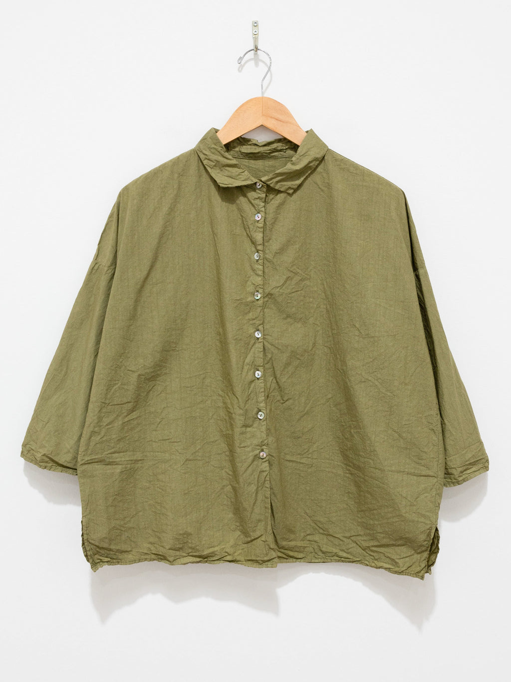 Namu Shop - Album di Famiglia Short Collar Shirt TC - Khaki