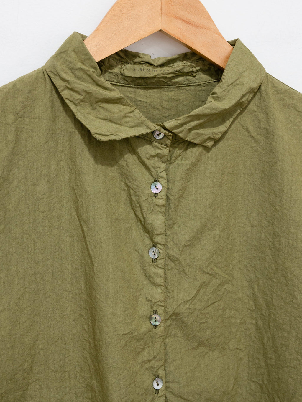 Namu Shop - Album di Famiglia Short Collar Shirt TC - Khaki