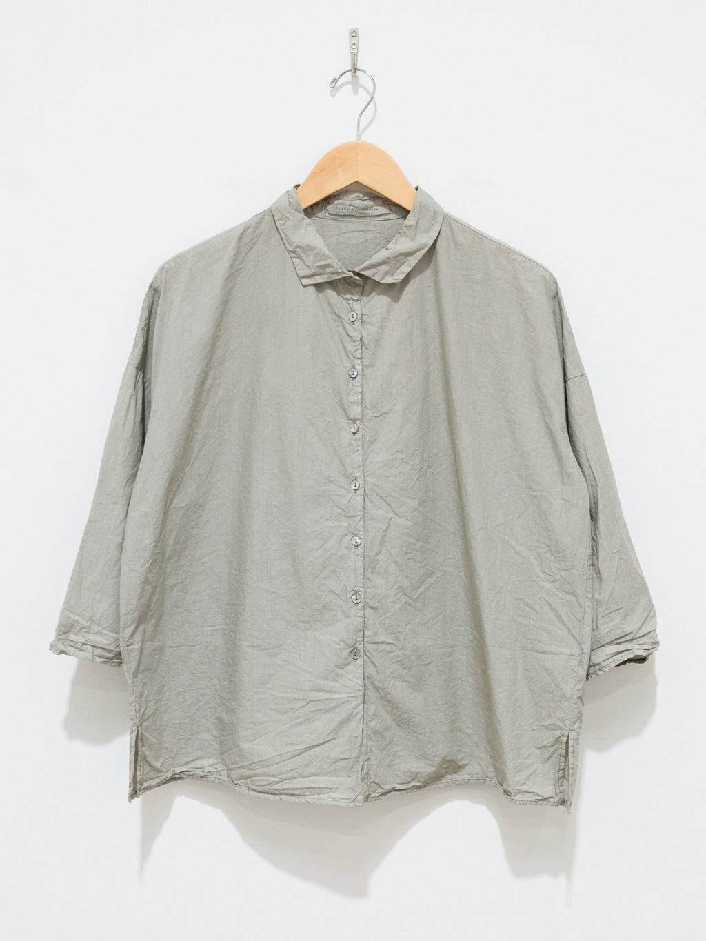 Namu Shop - Album di Famiglia Short Collar Shirt TC - Stone