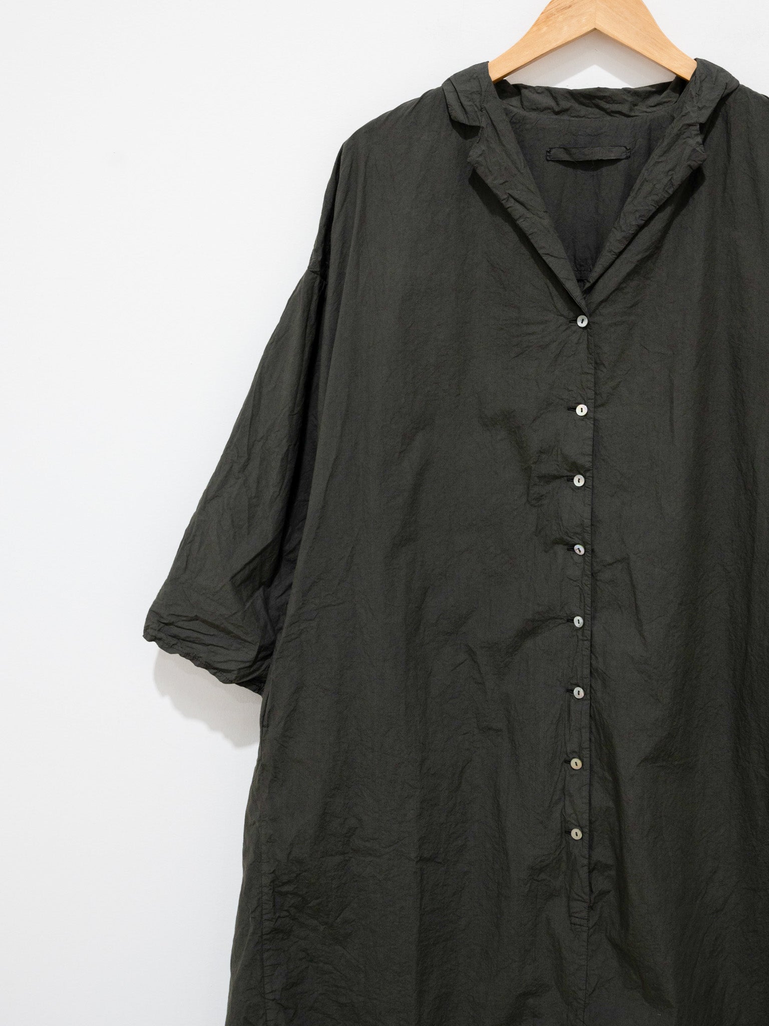 Namu Shop - Album di Famiglia Tailored Collared Dress TC - Moss