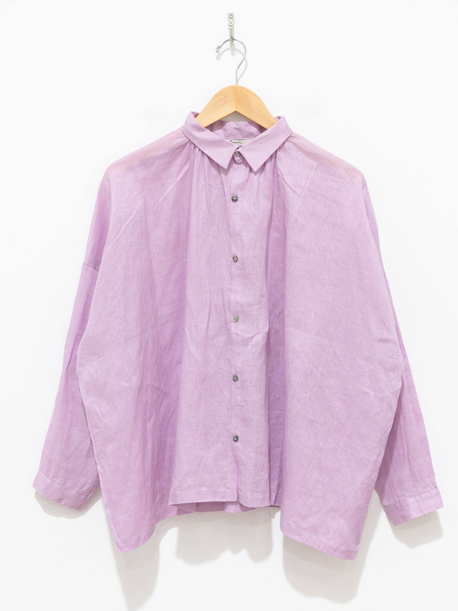 Namu Shop - Ichi Antiquites Color Linen Shirt - Violet