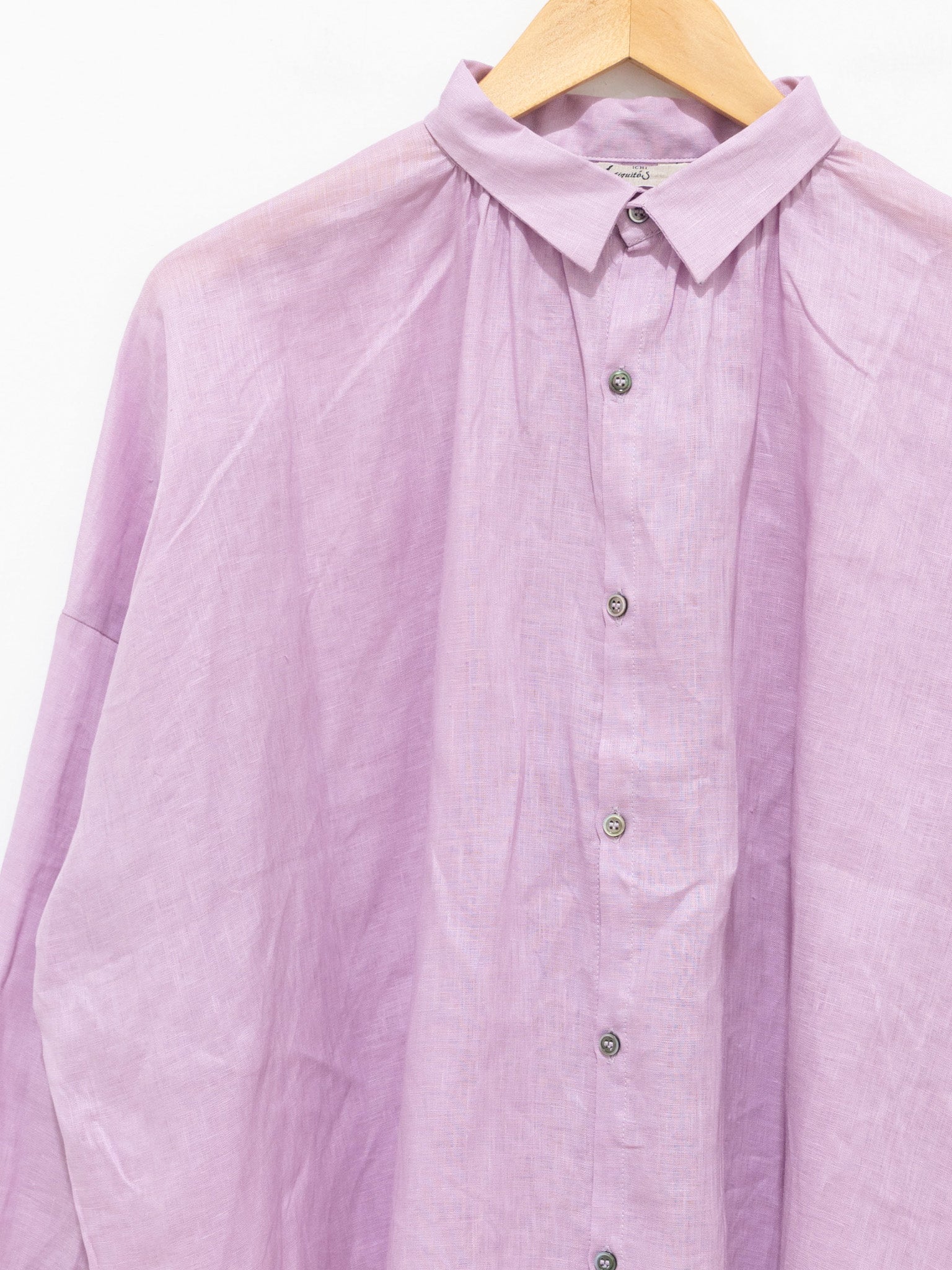 Namu Shop - Ichi Antiquites Color Linen Shirt - Violet
