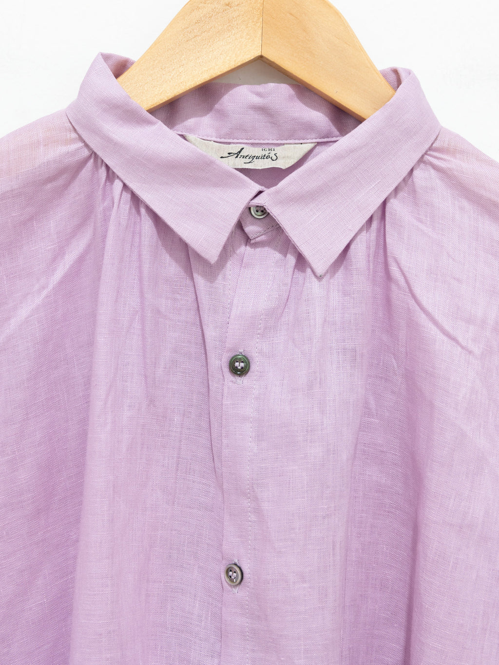 Namu Shop - Ichi Antiquites Color Linen Shirt - Violet