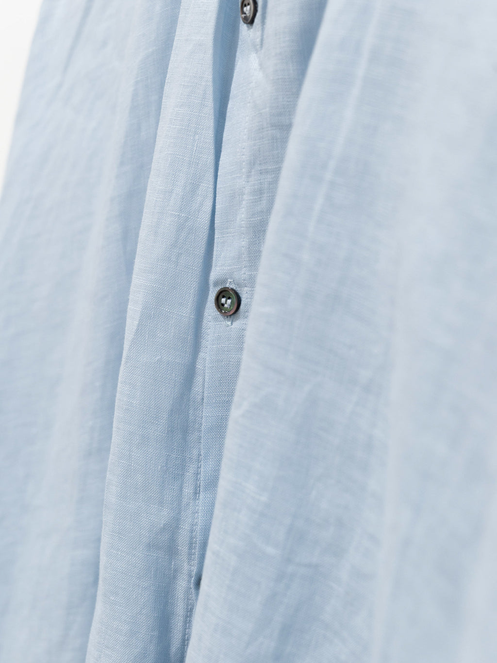 Namu Shop - Ichi Antiquites Color Linen Shirt - Light Blue