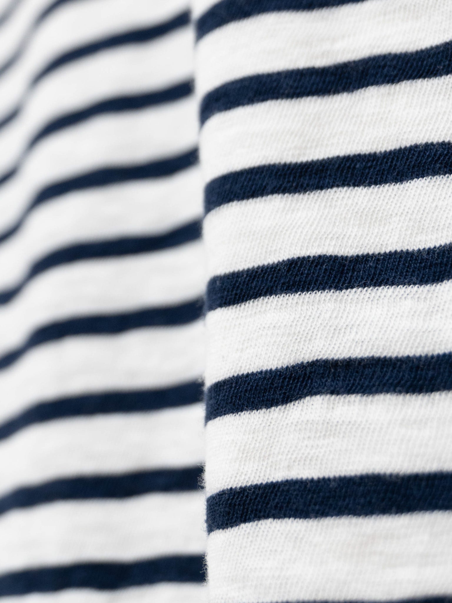 Namu Shop - Ichi Antiquites Cotton Border Tank Top - White x Dark Navy