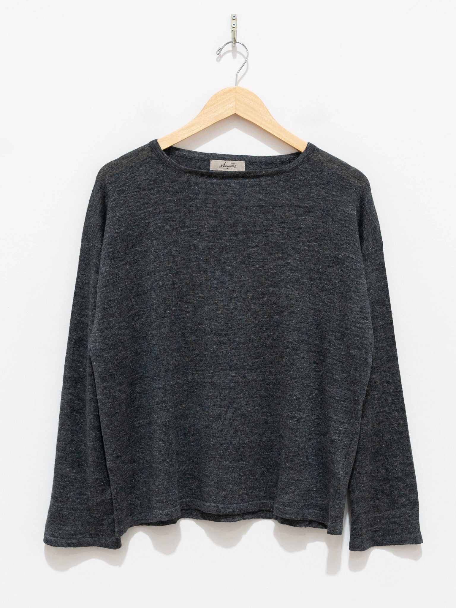 Namu Shop - Ichi Antiquites Linen Knit Pullover - Charcoal