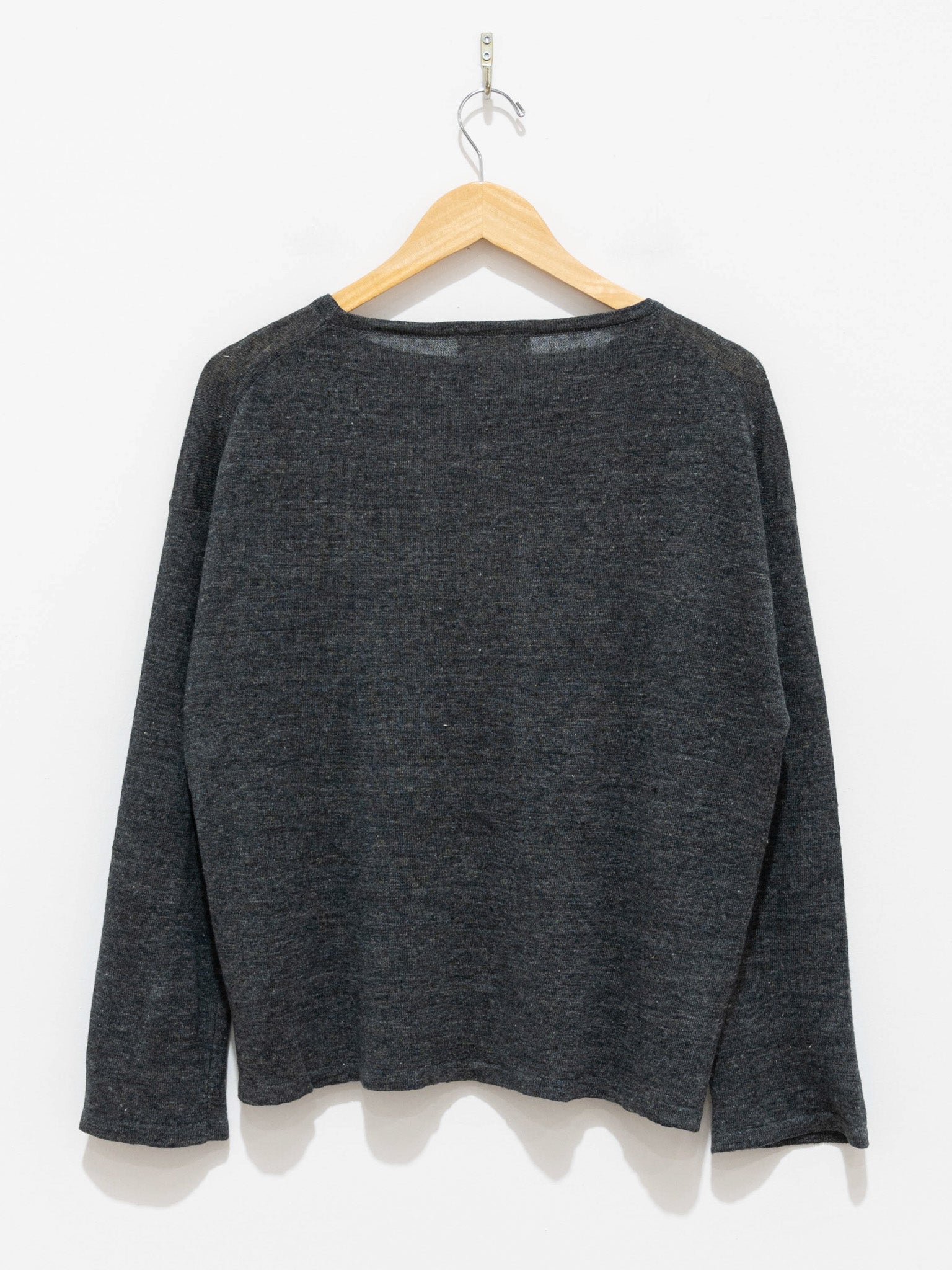 Namu Shop - Ichi Antiquites Linen Knit Pullover - Charcoal