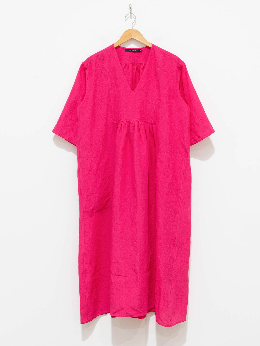 Namu Shop - Sofie D'Hoore Doralynn Linen Dress - Fuschia Pink