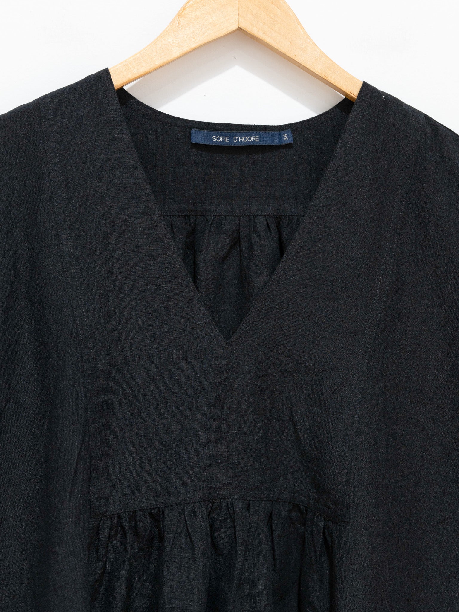 Namu Shop - Sofie D'Hoore Doralynn Linen Dress - Black