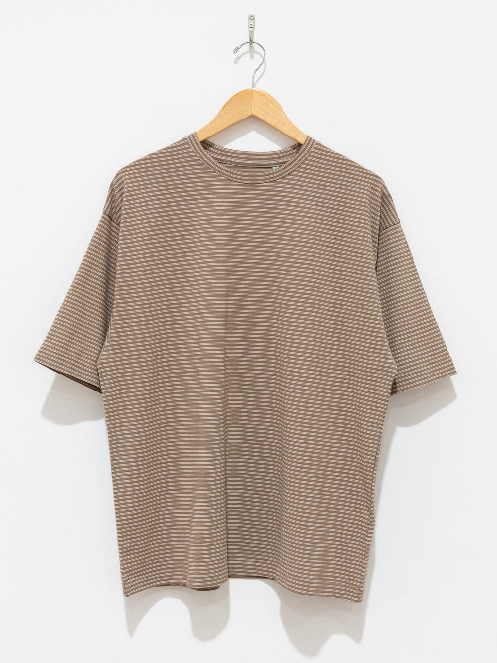 Namu Shop - Kaptain Sunshine Hard Twisted Border Jersey S/S Tee - Khaki Border