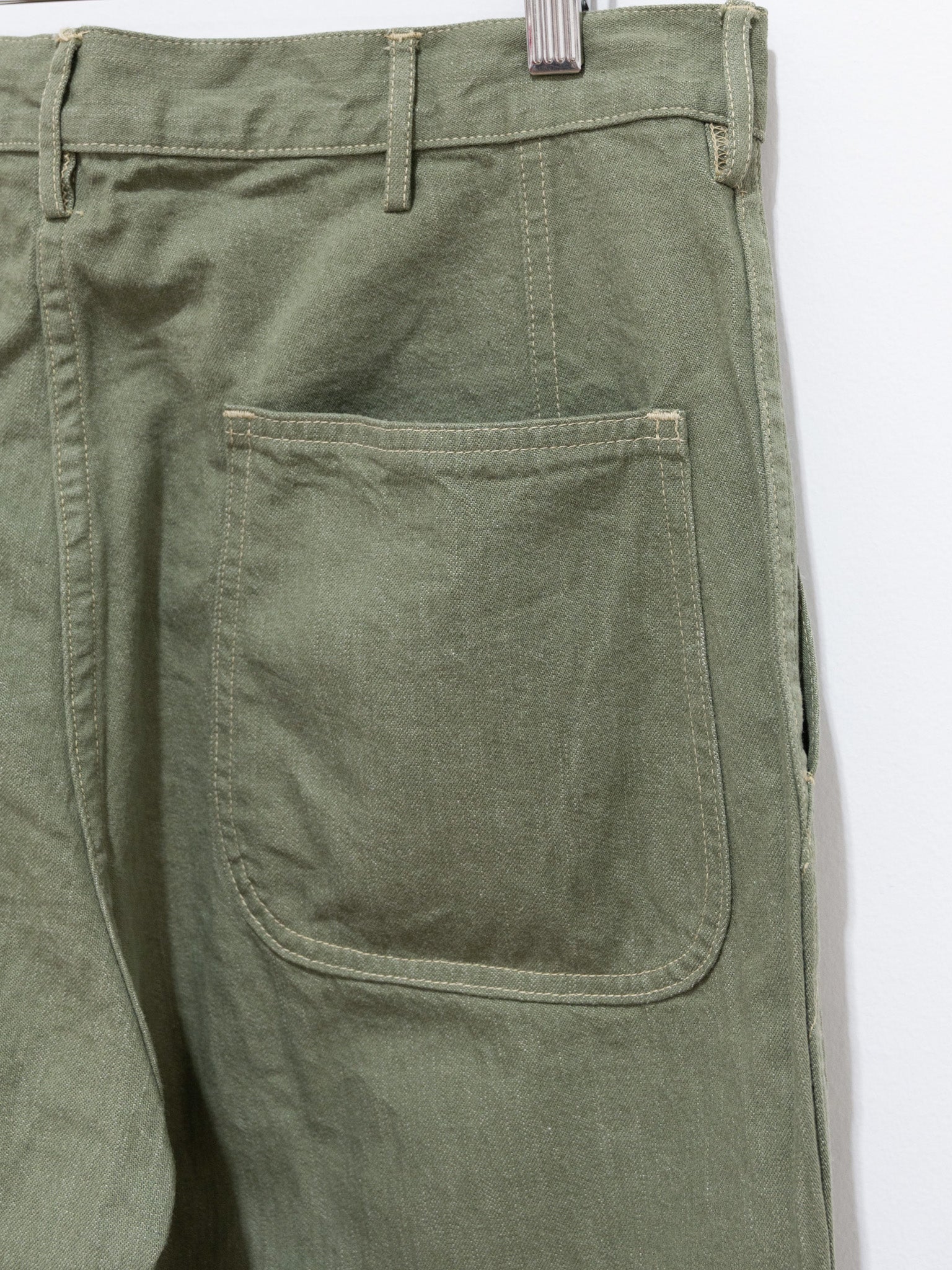 Namu Shop - Kaptain Sunshine Baker Denim Pants - Green