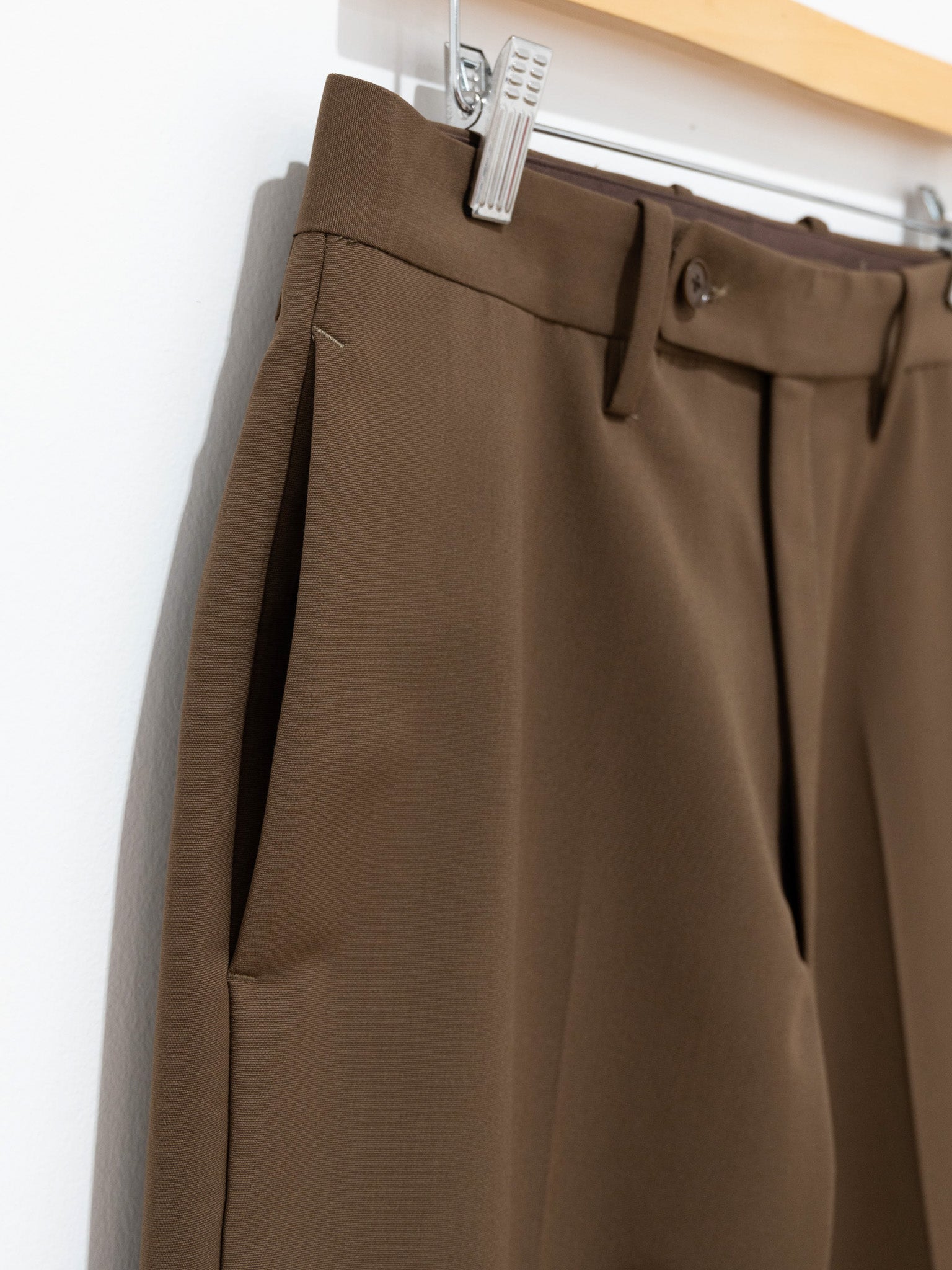 Namu Shop - Kaptain Sunshine Semi Bootcut Slacks - Cocoa