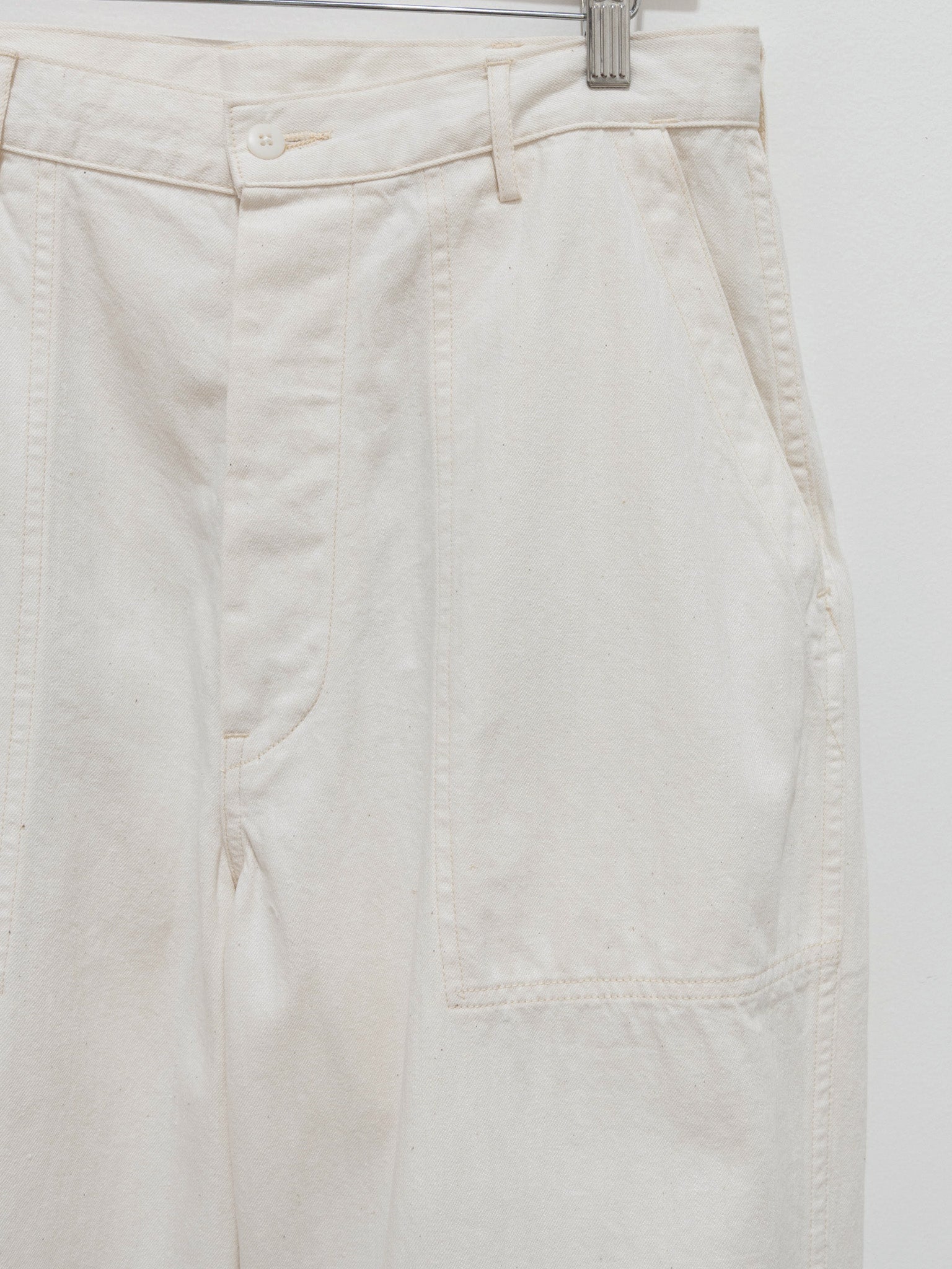Namu Shop - Kaptain Sunshine Baker Denim Pants - White