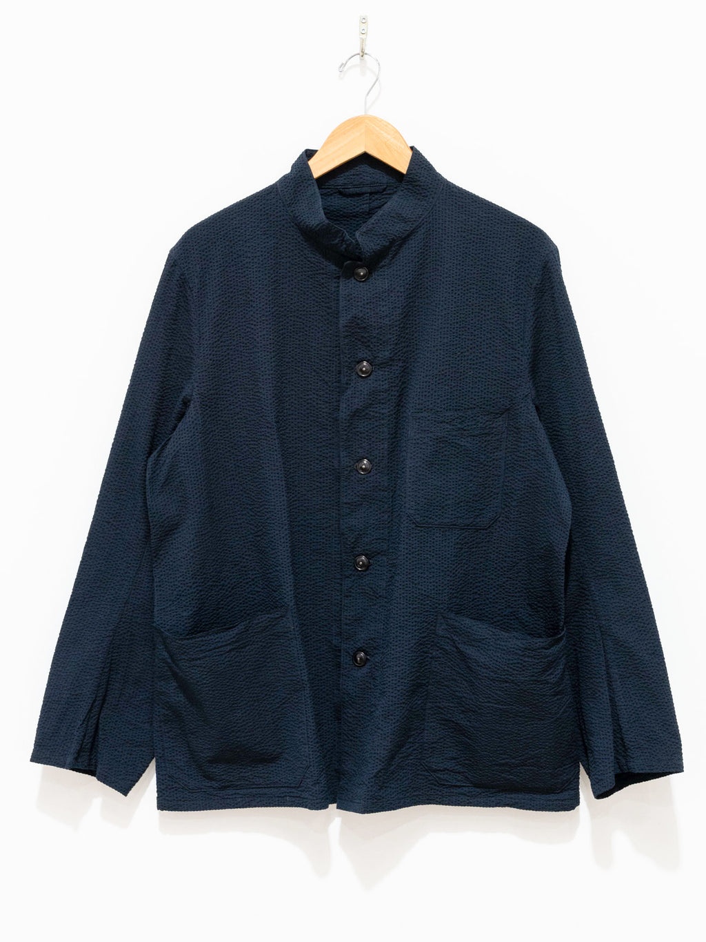 Namu Shop - Kaptain Sunshine Standcollar Jacket - Navy Stripe