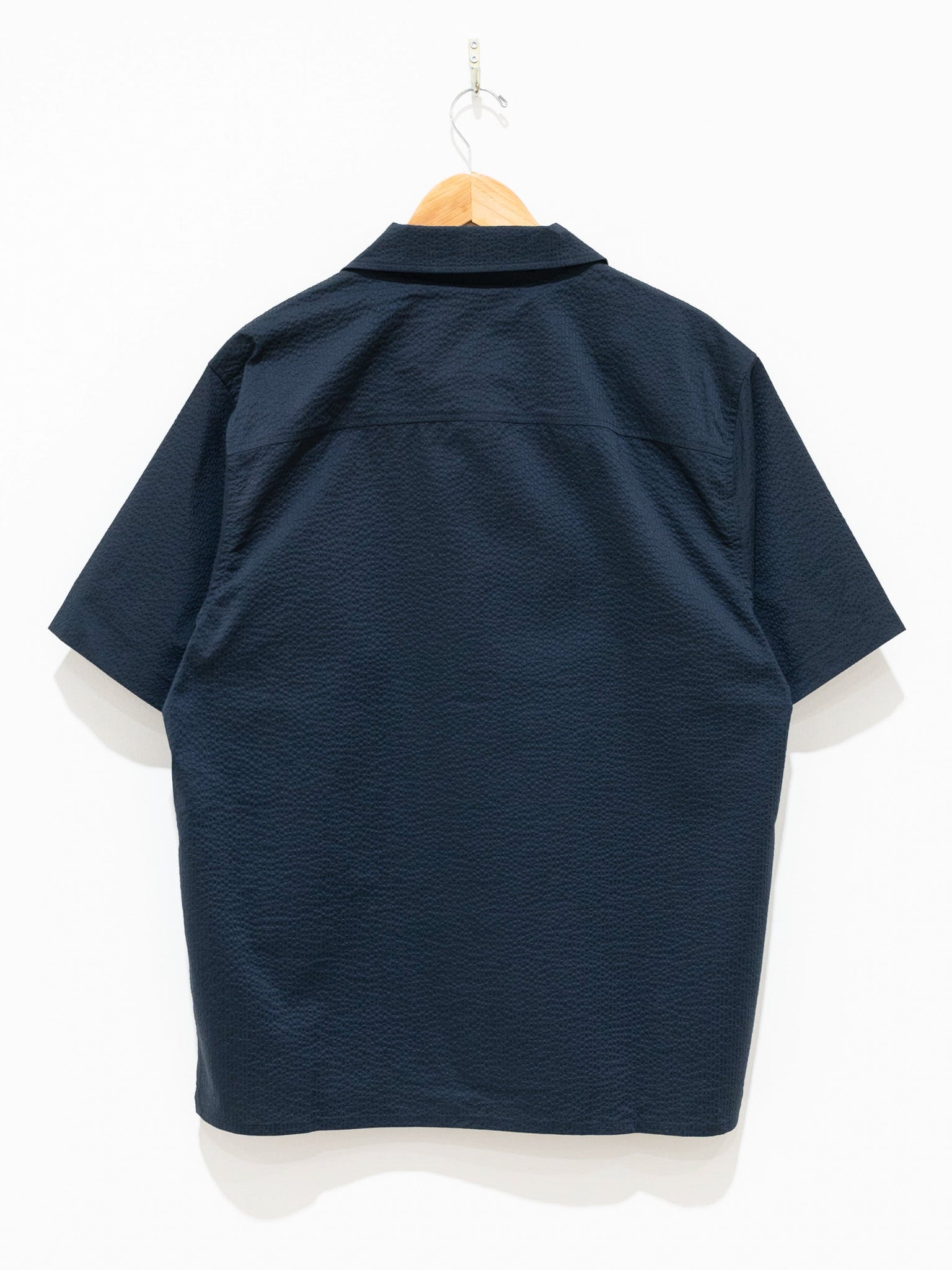 Namu Shop - Document Seersucker Handkerchief Shirt - Navy (restocked)