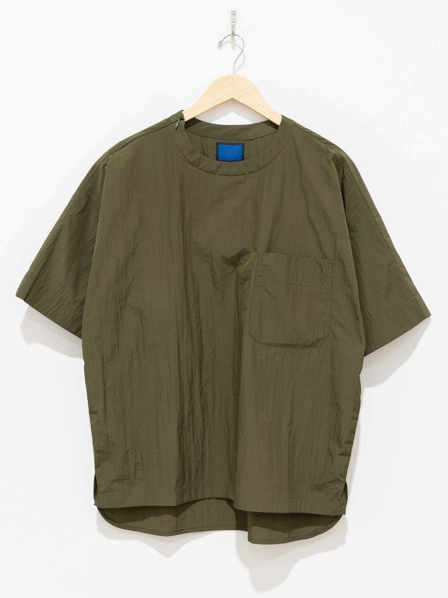 Namu Shop - Document Nylon Over Shirt - Khaki