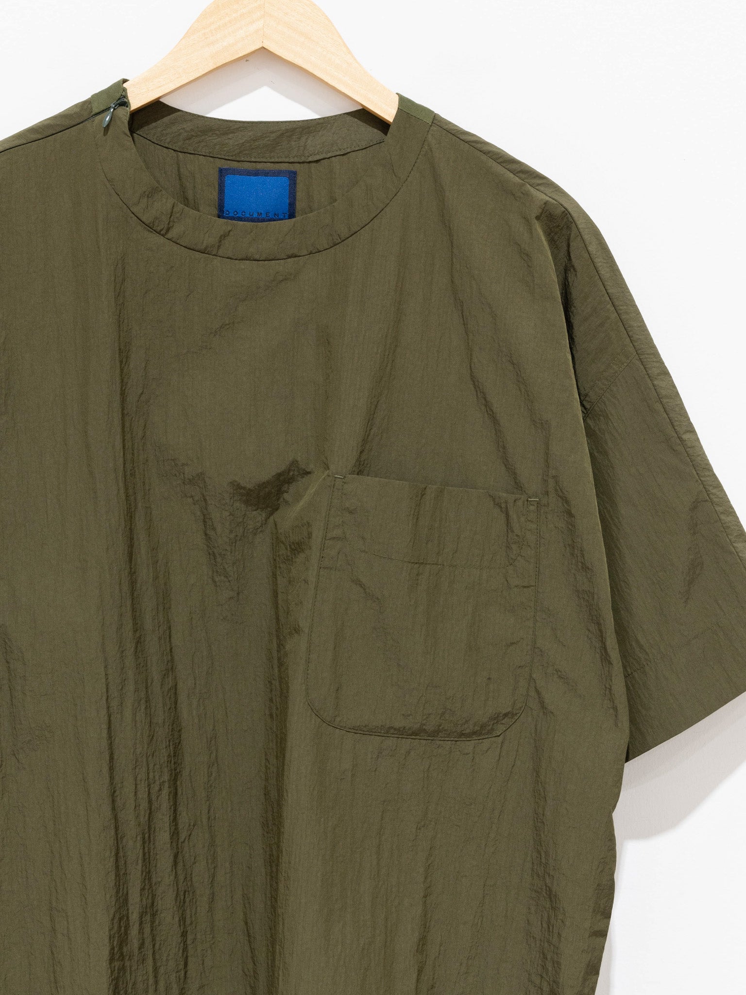 Namu Shop - Document Nylon Over Shirt - Khaki