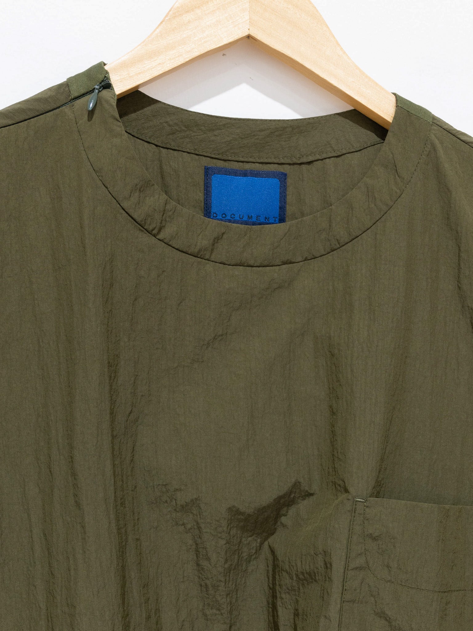 Namu Shop - Document Nylon Over Shirt - Khaki