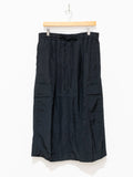 Namu Shop - Studio Nicholson Soledad Textured Viscose Drawstring Skirt - Black