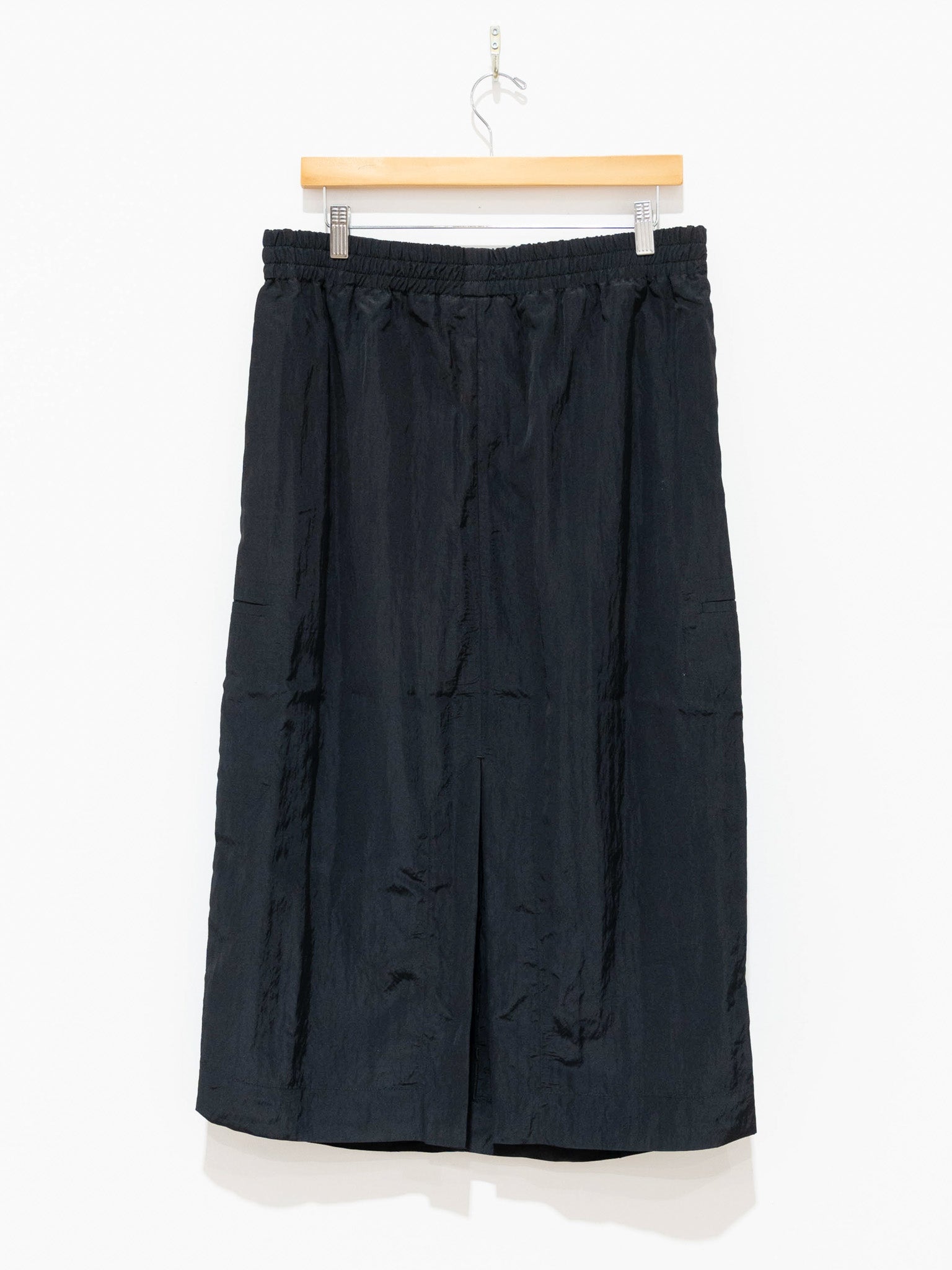 Namu Shop - Studio Nicholson Soledad Textured Viscose Drawstring Skirt - Black