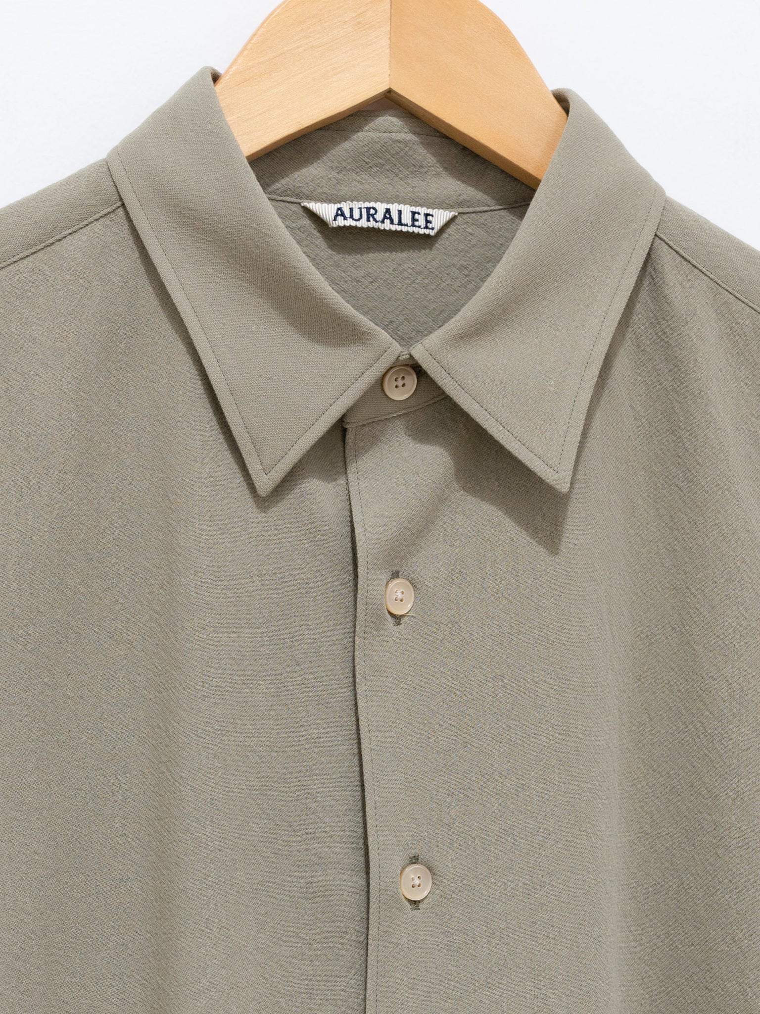 AURALEE HARD TWIST WOOL VIYELLA SHIRT | nate-hospital.com