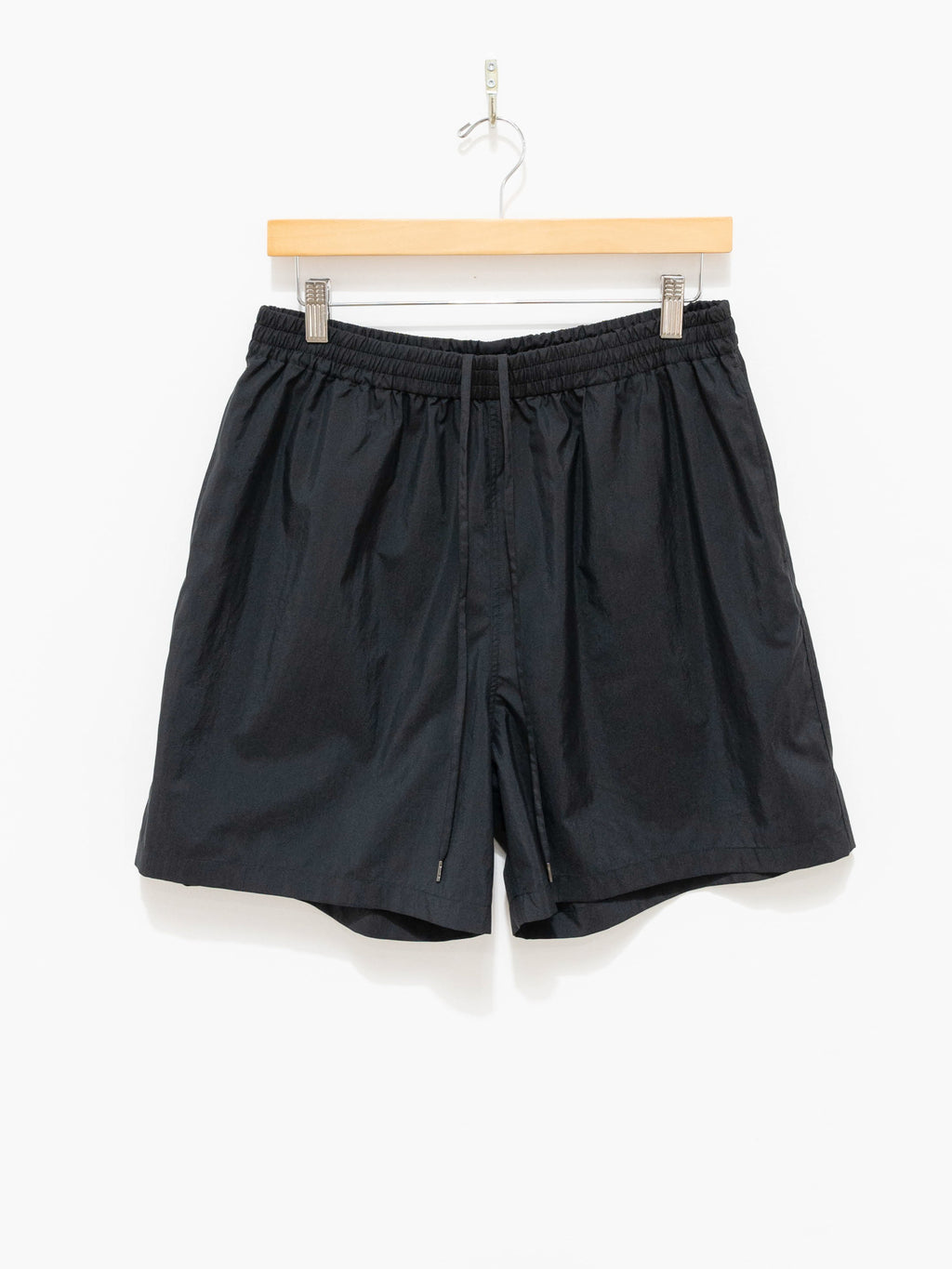 Namu Shop - Auralee Washed Cotton Nylon Weather Easy Shorts - Black