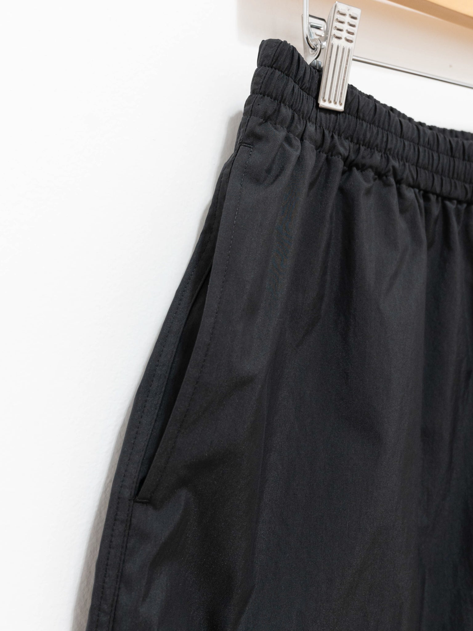 Namu Shop - Auralee Washed Cotton Nylon Weather Easy Shorts - Black