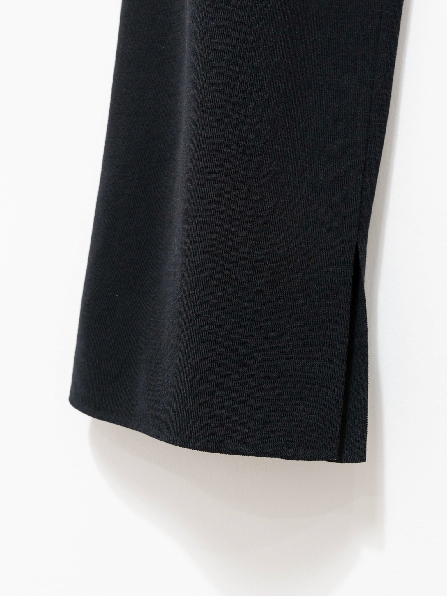 Namu Shop - Auralee Wool Recycled Poly High Gauge Rib Knit Pants - Black