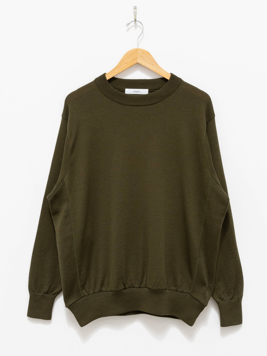 Namu Shop - Fujito Side Rib Sweater - Khaki