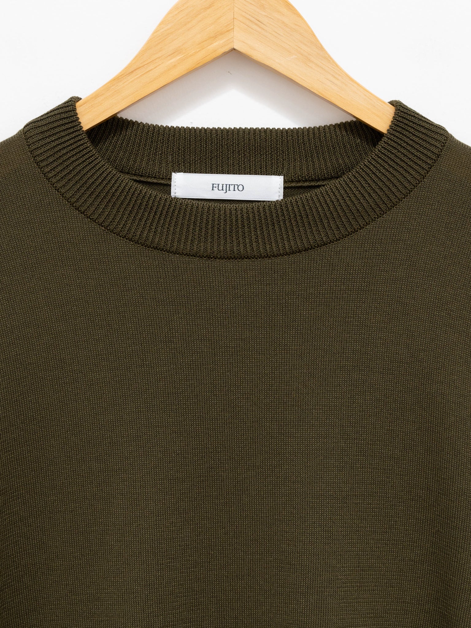 Namu Shop - Fujito Side Rib Sweater - Khaki