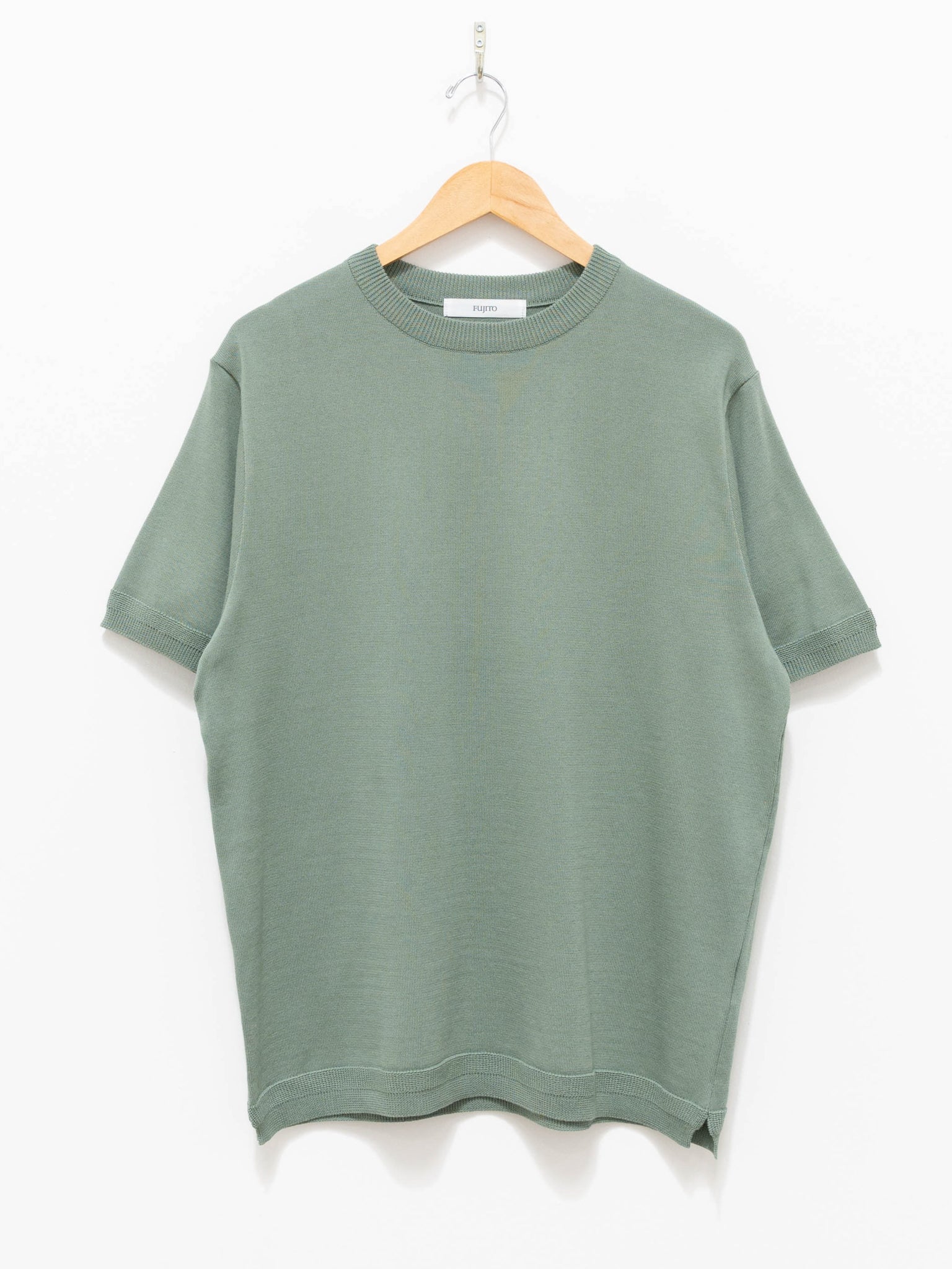 Namu Shop - Fujito Knit T-Shirt - Matcha Green