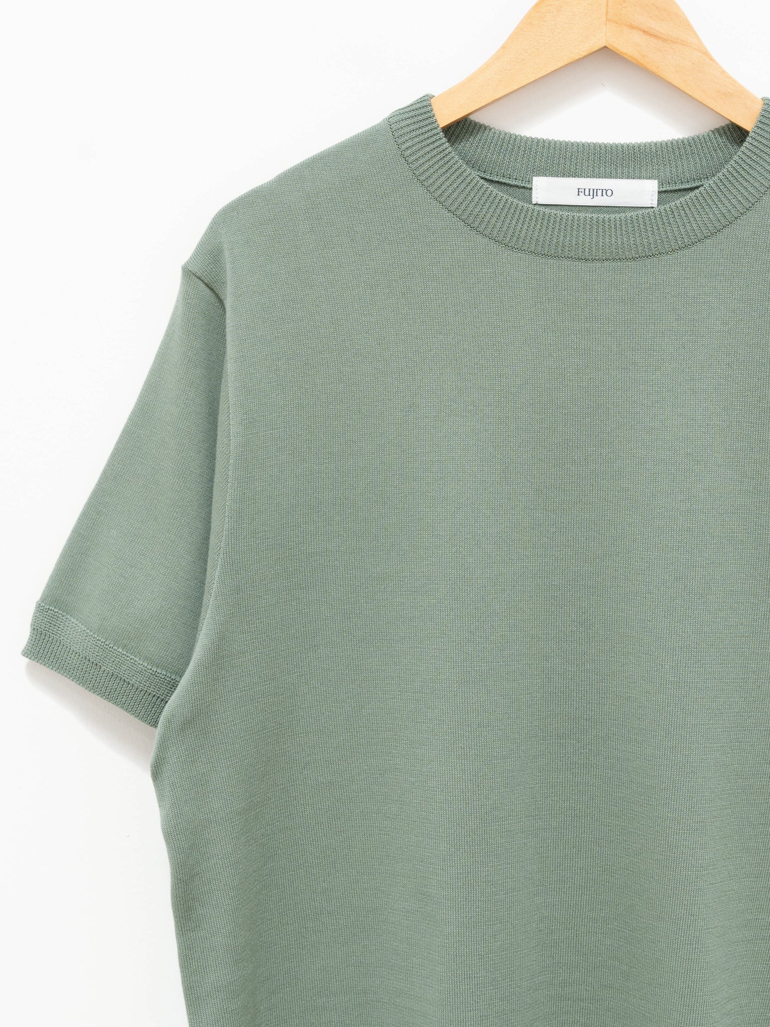 Namu Shop - Fujito Knit T-Shirt - Matcha Green