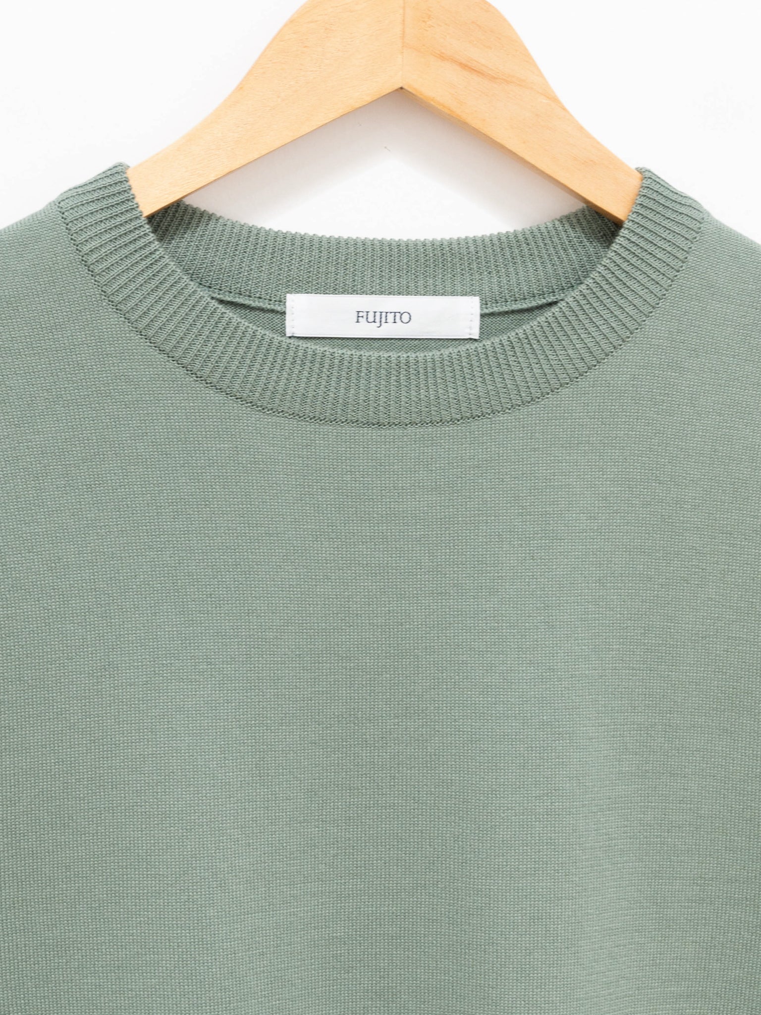 Namu Shop - Fujito Knit T-Shirt - Matcha Green