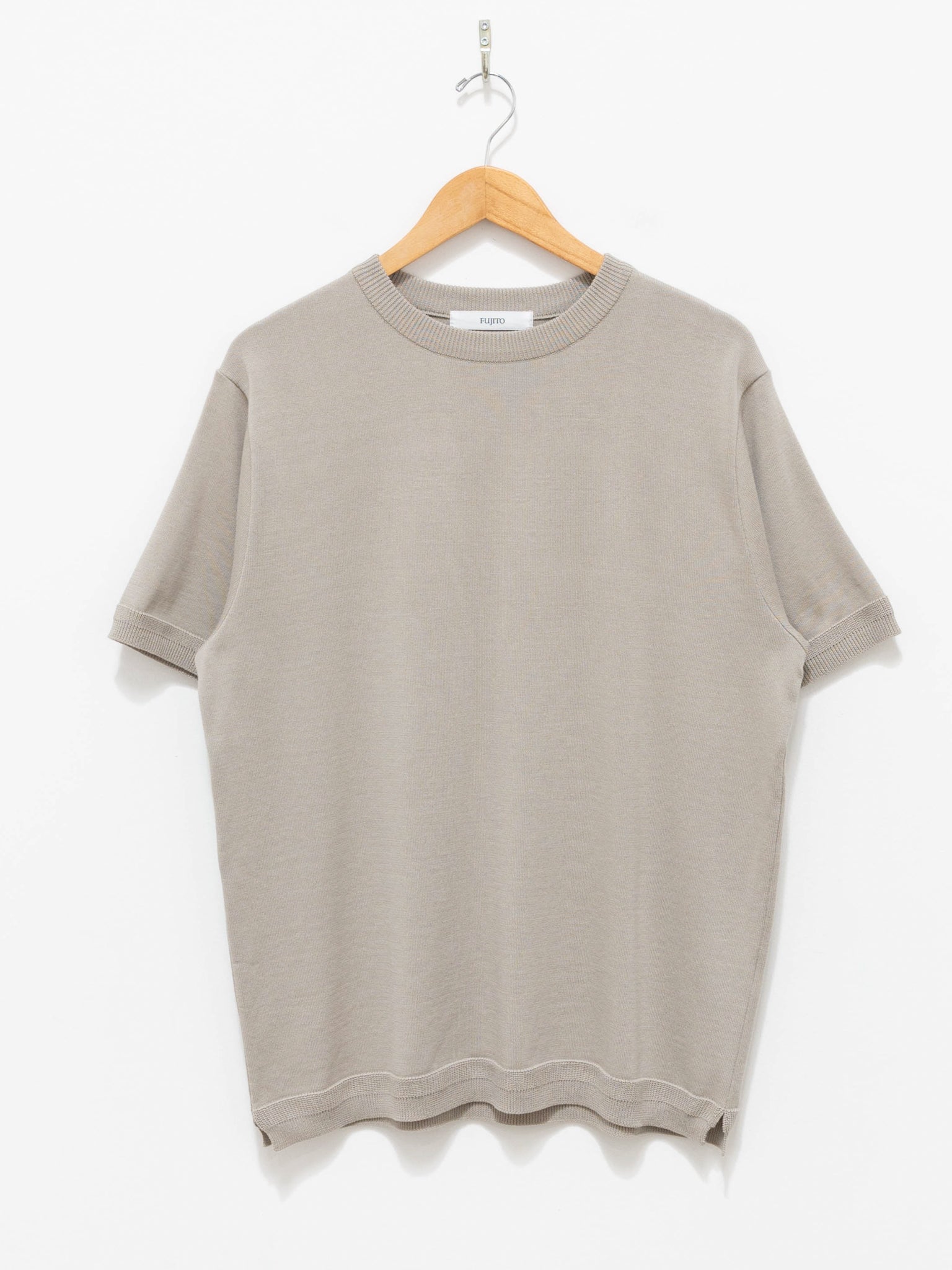 Namu Shop - Fujito Knit T-Shirt - Greige