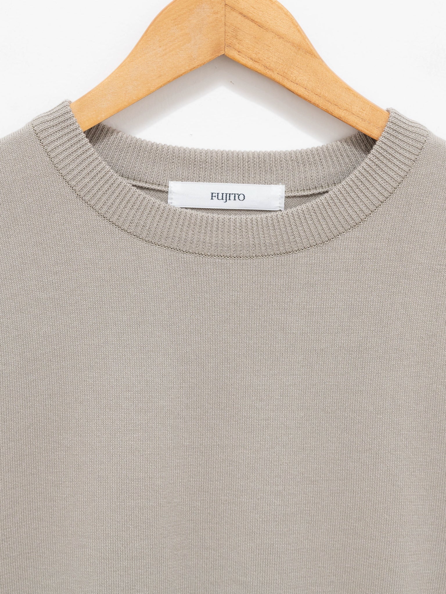 Namu Shop - Fujito Knit T-Shirt - Greige