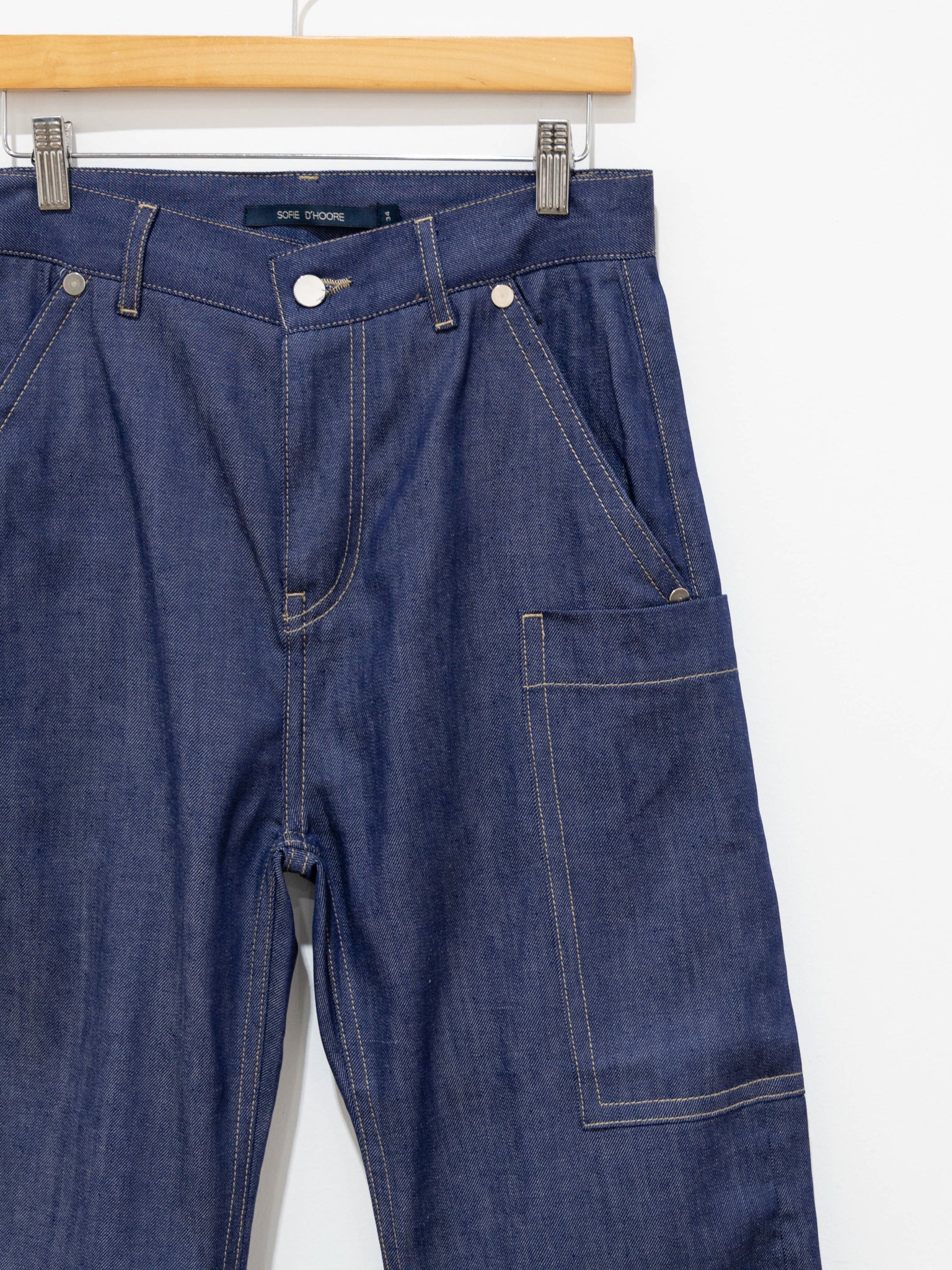Namu Shop - Sofie D'Hoore Prague Denim Trousers - Indigo